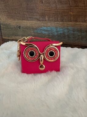 Chic Owl Accent Mini Bag - Hot Pink with Gold Hardware